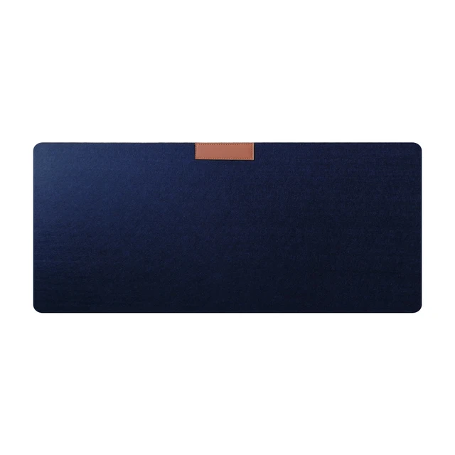 Podložka pod myš a klávesnici | podložka na stůl, 64 x 33 cm - Tmavě modrá