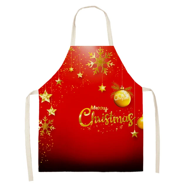Vánoční zástěra s kapsami | kuchyňská zástěra - 2WQ-46377-132, dětská velikost 47 x 38 cm