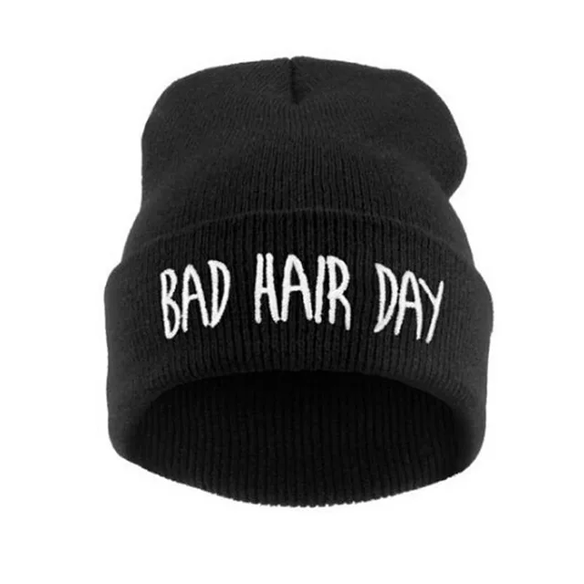 Čepice Bad hair day | zimní čepice - unisex - Černá