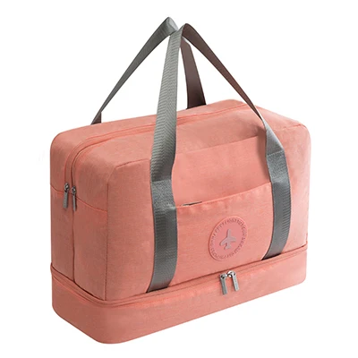 Voděodolná kosmetická taška s velkou kapacitou - růžový