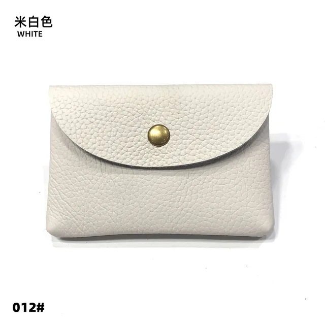 Elegantní minimalistická dámská peněženka - Bílý