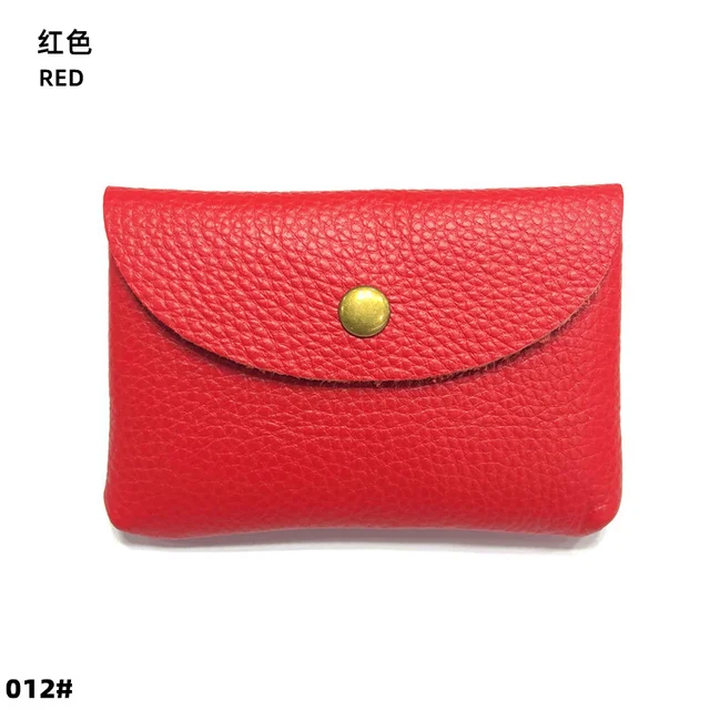 Elegantní minimalistická dámská peněženka - Červené