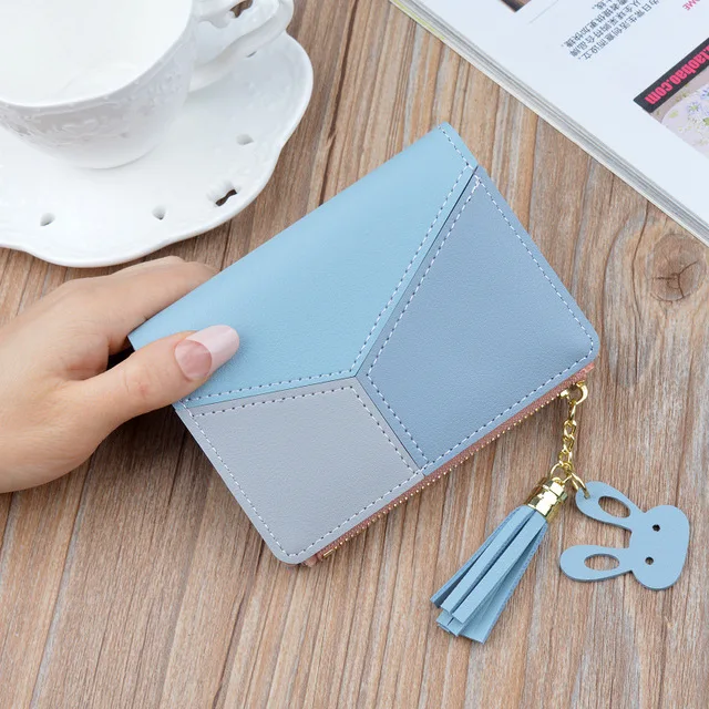 Dámská peněženka - umělá kůže - modrý