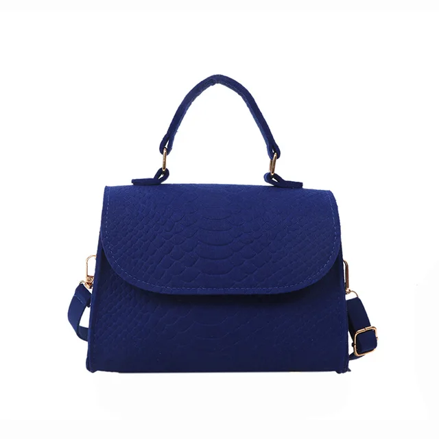Luxusní retro kabelka přes rameno - modrý