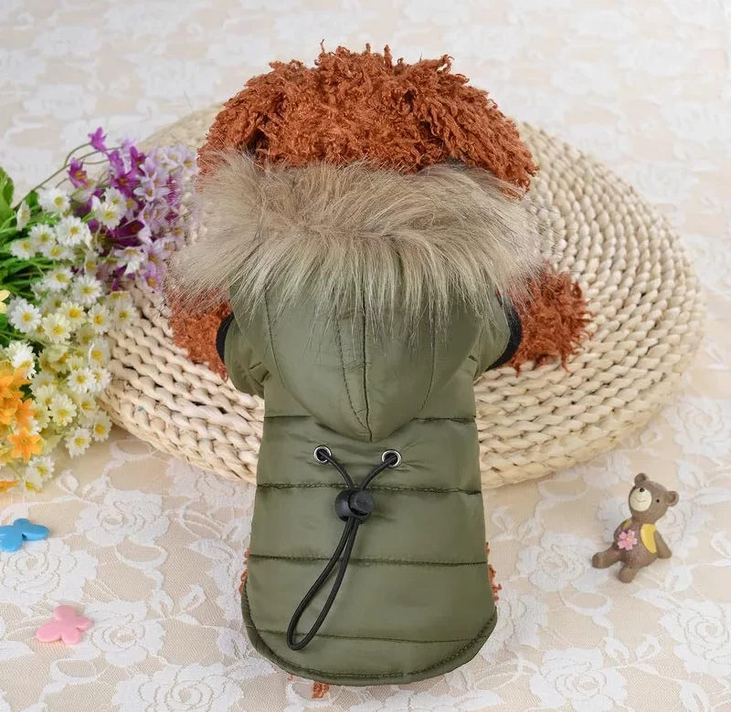 Teplý zimní kabátek pro malé psy