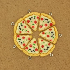 Řetízek na krk | náhrdelník přátelství pizza 10 ks