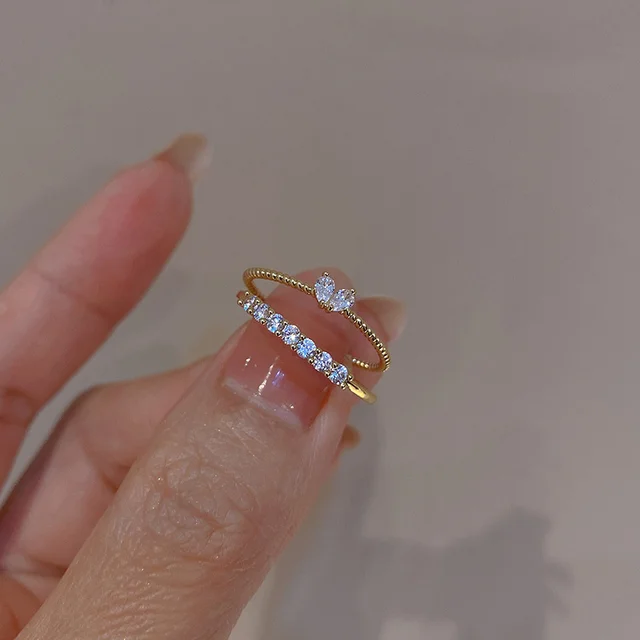 Elegantní nastavitelný dámský prsten - 4