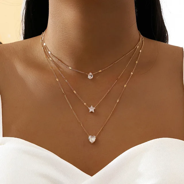 Vrstvený náhrdelník pro ženy - 1