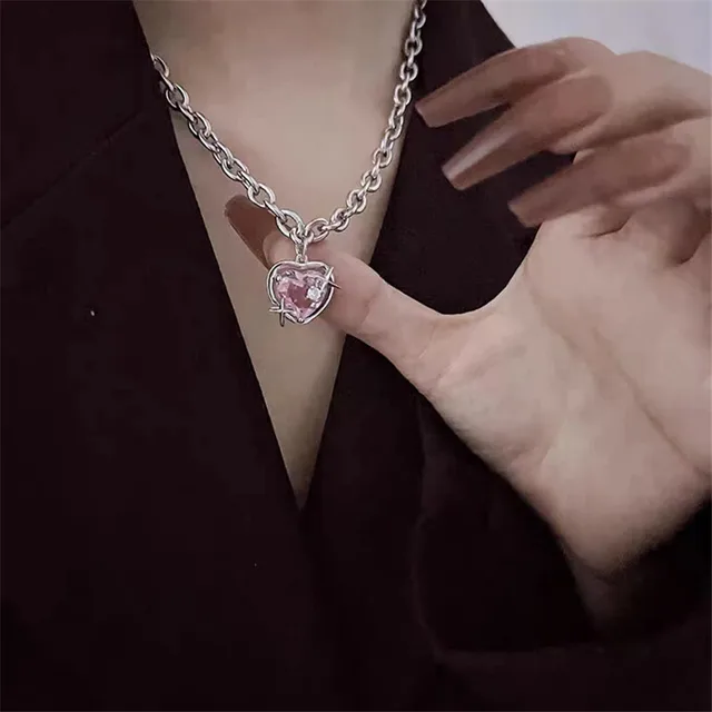 Srdcový přívěsek na luxusním náhrdelníku - 23