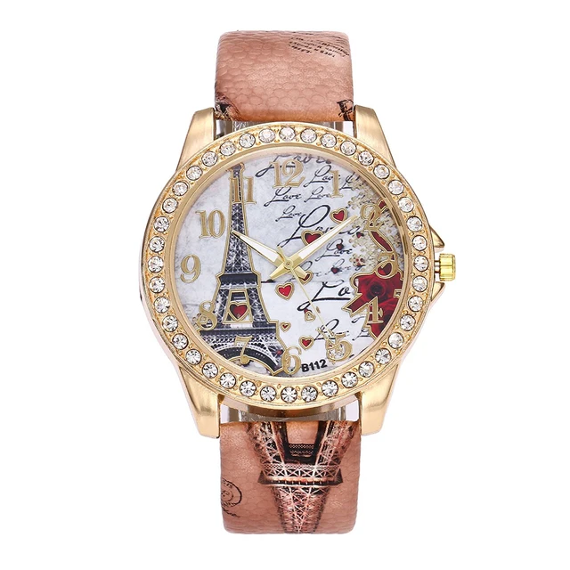 Dámské hodinky | náramkové hodinky, květinový styl - J