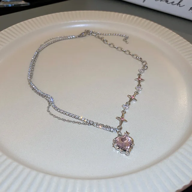 Elegantní dámský vrstvený náhrdelník - 18