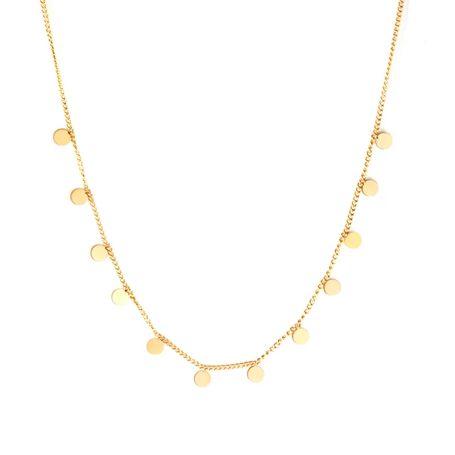 Elegantní náhrdelník ve zlaté barvě - 456g