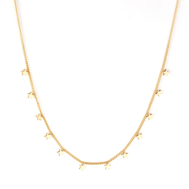 Elegantní náhrdelník ve zlaté barvě - 457g