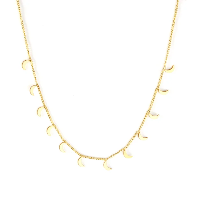 Elegantní náhrdelník ve zlaté barvě - 459G