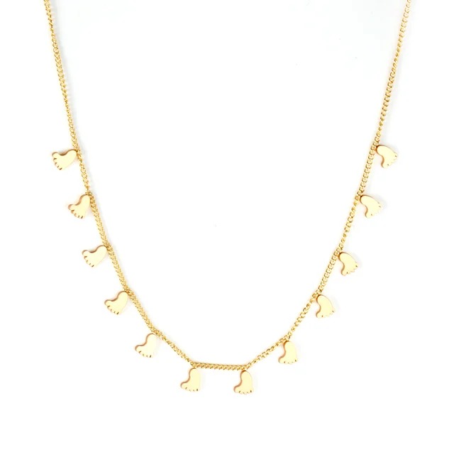 Elegantní náhrdelník ve zlaté barvě - 463G