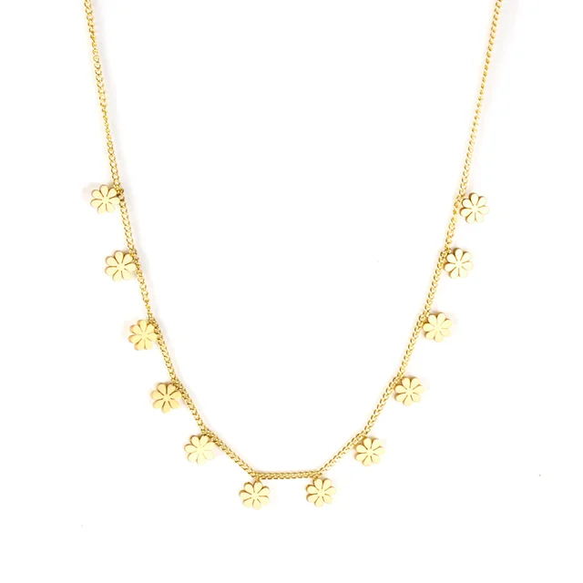 Elegantní náhrdelník ve zlaté barvě - 464g