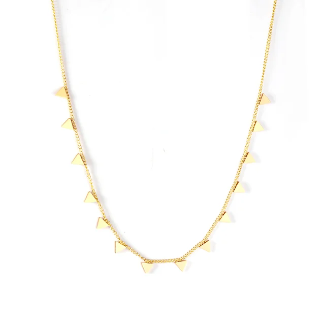 Elegantní náhrdelník ve zlaté barvě - 445g