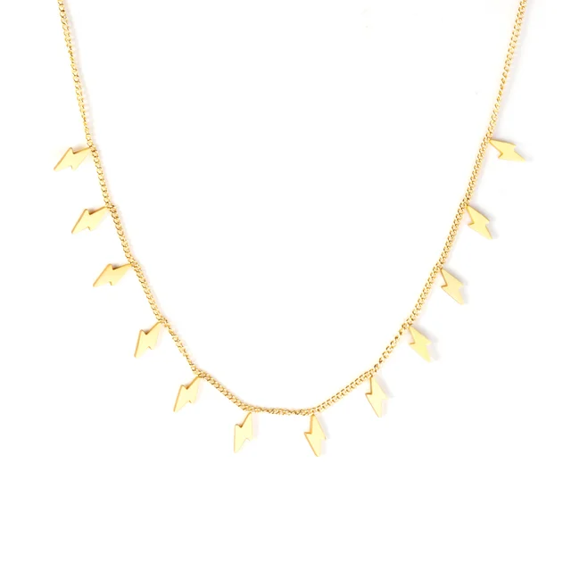 Elegantní náhrdelník ve zlaté barvě - 469g