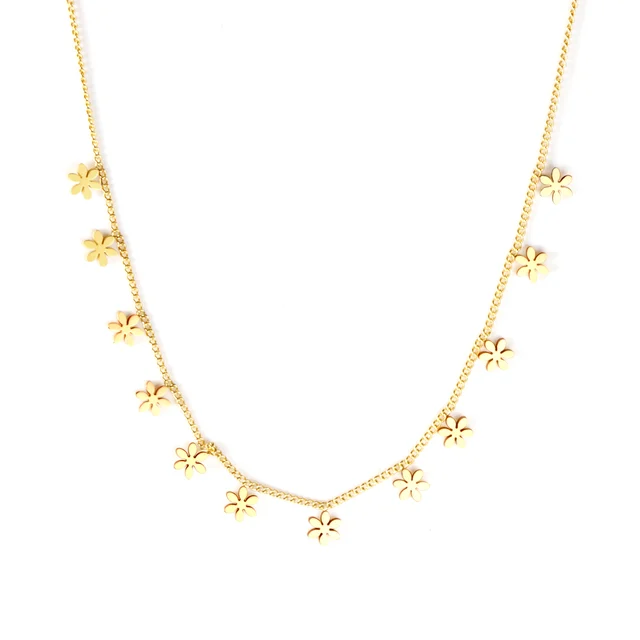 Elegantní náhrdelník ve zlaté barvě - 470g