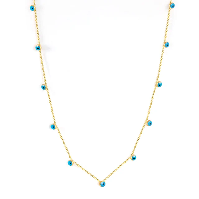 Elegantní náhrdelník ve zlaté barvě - 694G