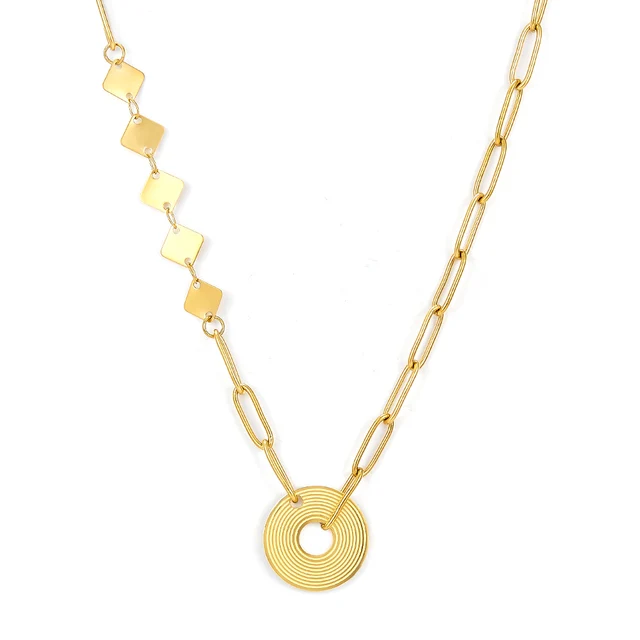 Elegantní náhrdelník ve zlaté barvě - 807g