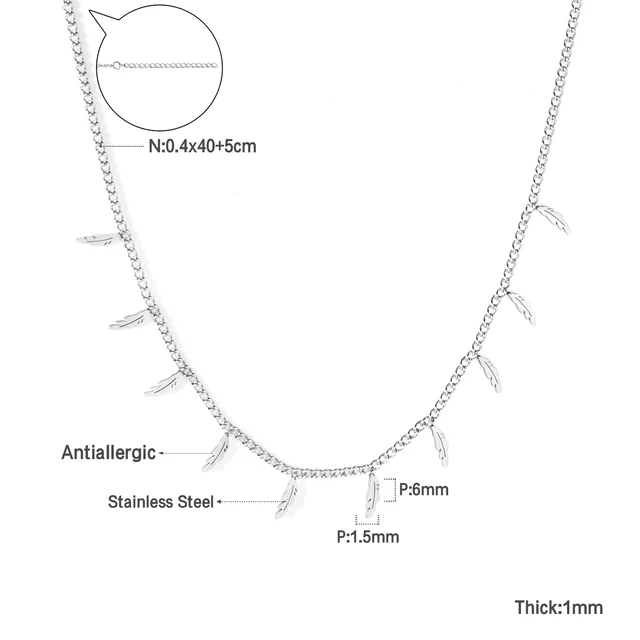 Stylový náhrdelník ve stříbrné barvě - 474S