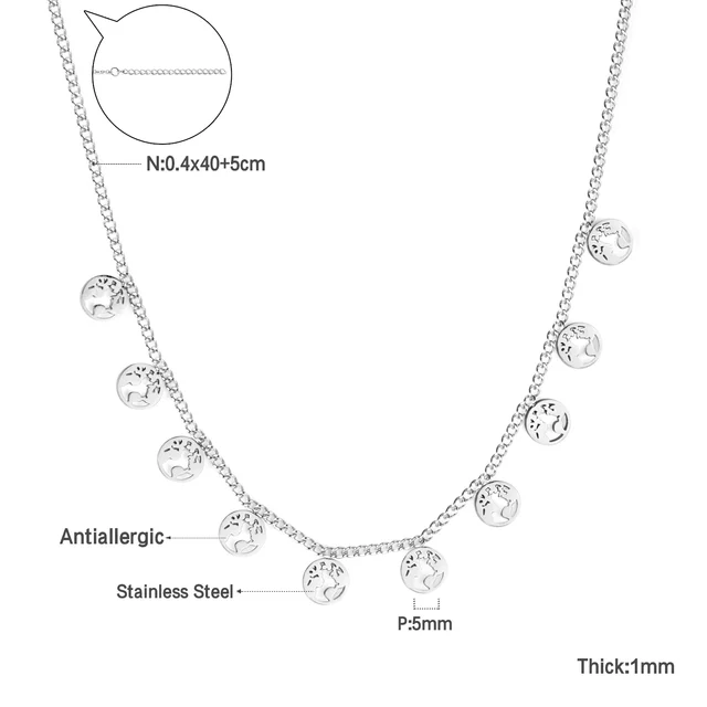 Stylový náhrdelník ve stříbrné barvě - 475S