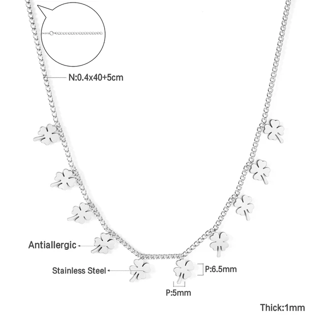 Stylový náhrdelník ve stříbrné barvě - 478S