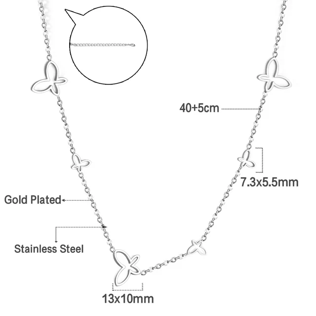 Stylový náhrdelník ve stříbrné barvě - 691S