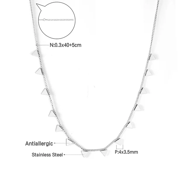Stylový náhrdelník ve stříbrné barvě - 445s