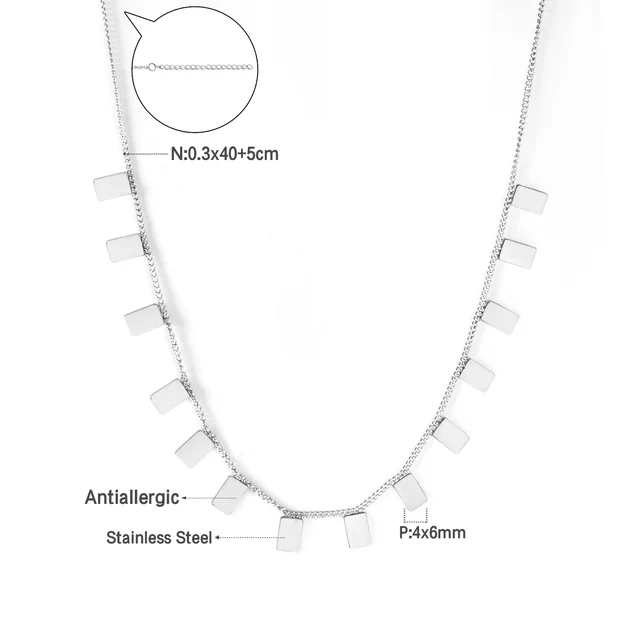 Stylový náhrdelník ve stříbrné barvě - 446S