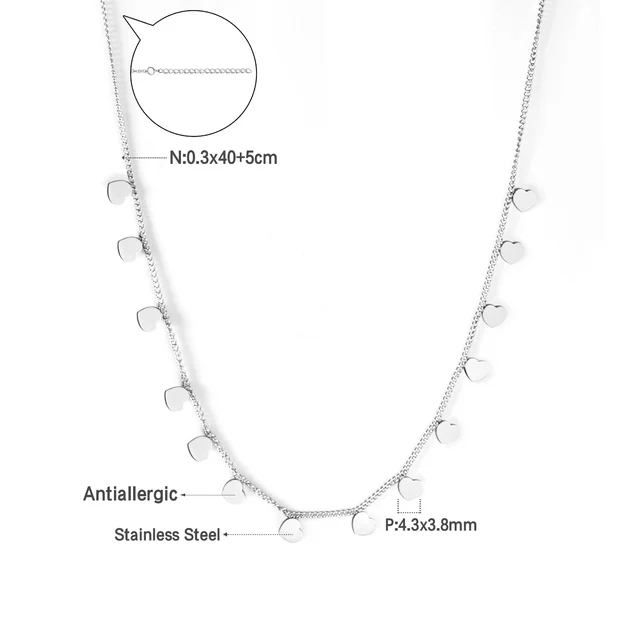 Stylový náhrdelník ve stříbrné barvě - 448S