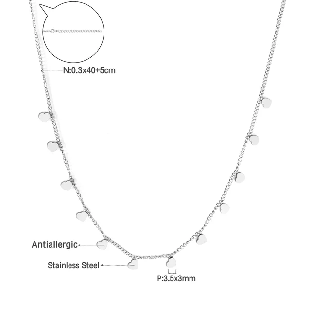 Stylový náhrdelník ve stříbrné barvě - 462s