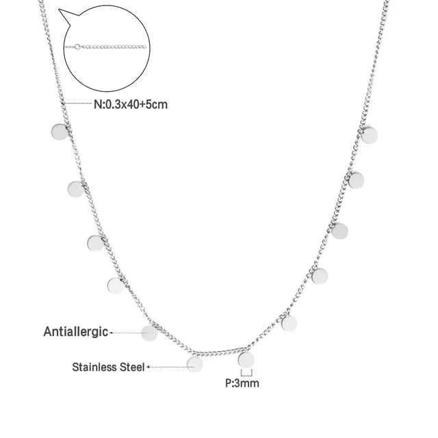 Stylový náhrdelník ve stříbrné barvě - 456s