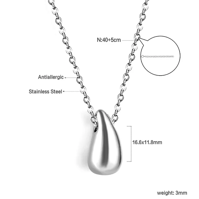 Ocelový náhrdelník s přívěskem - NE2B1101S