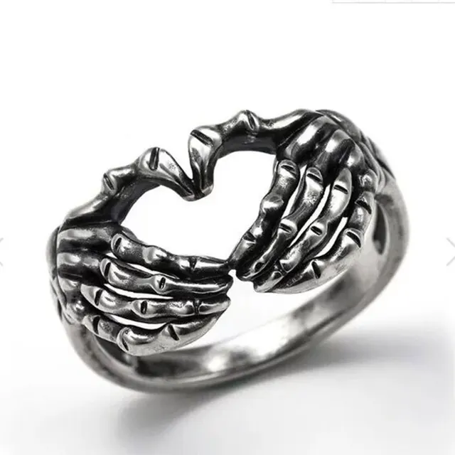 Nastavitelný dámský prsten s motivem srdce - 10