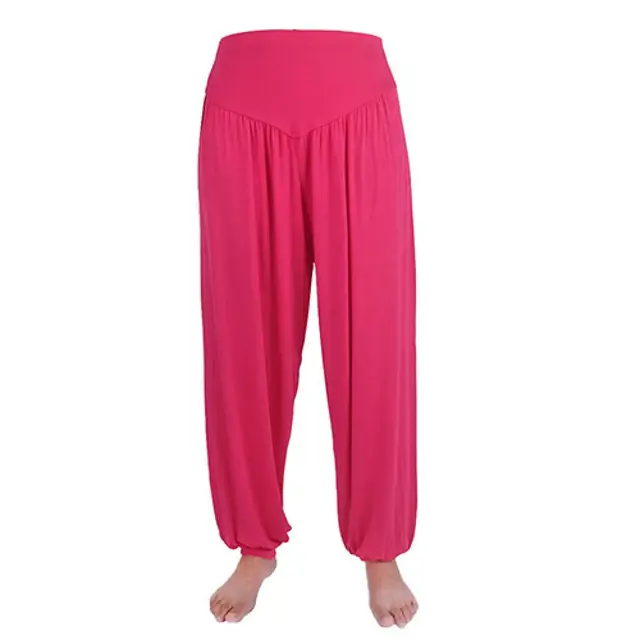 Turecké kalhoty | harémové tepláky M-XXXL - Růžové, L