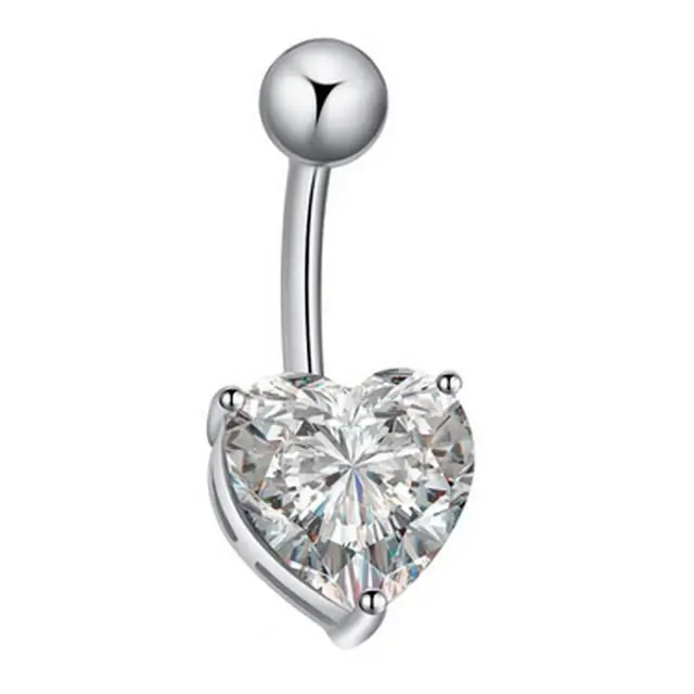 Originální šperk | piercing do pupíku srdce - styl 18