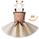 Dívčí kostým žirafy s tutu sukní
