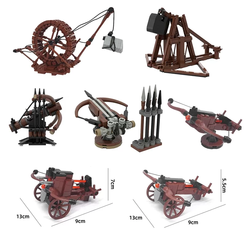Stavební kostky-středověké zbraně | Styl Lego