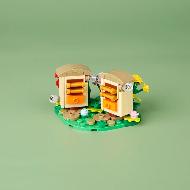 Stavební kostky s motivem středověkého města | styl Lego - B4-63-2