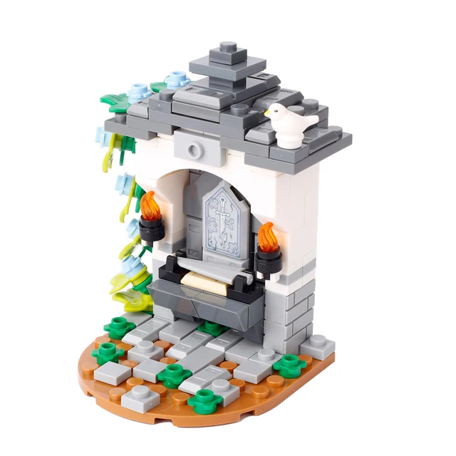 Stavební kostky s motivem středověkého města | styl Lego - B4-62-1