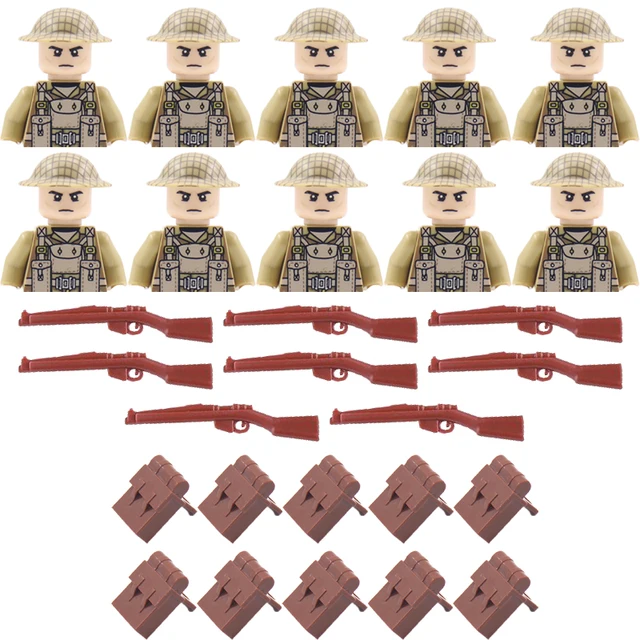 Vojenské figurky a stavební kostky | Styl Lego - D301-WG097-BS004