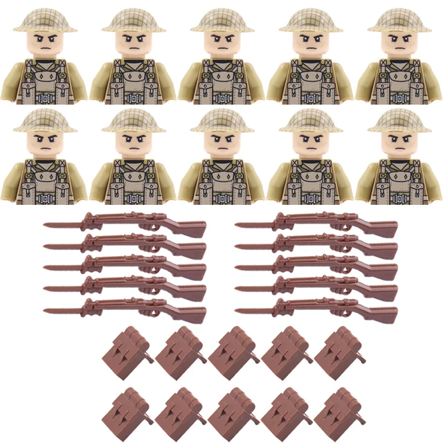 Vojenské figurky a stavební kostky | Styl Lego - D301-WG106-BS004