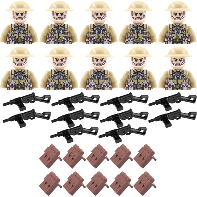 Vojenské figurky a stavební kostky | Styl Lego - D265-WG127-BS004