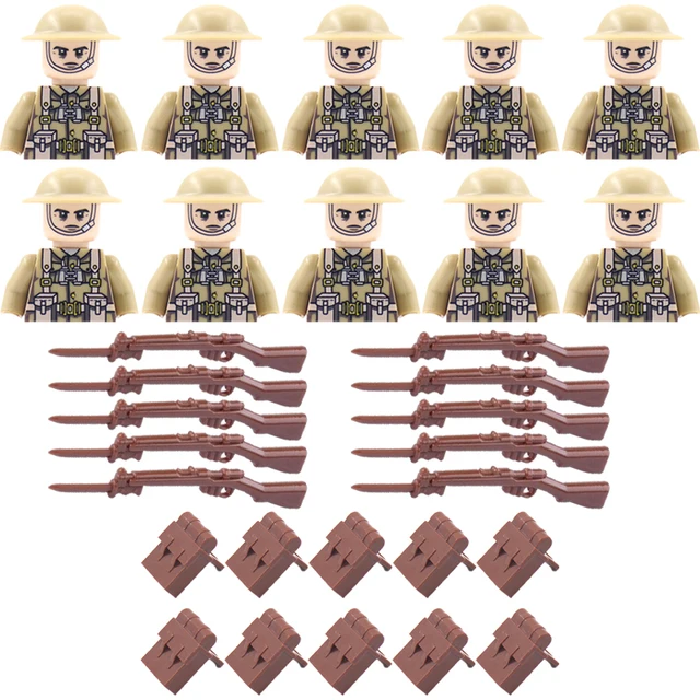 Vojenské figurky a stavební kostky | Styl Lego - D265-WG106-BS004