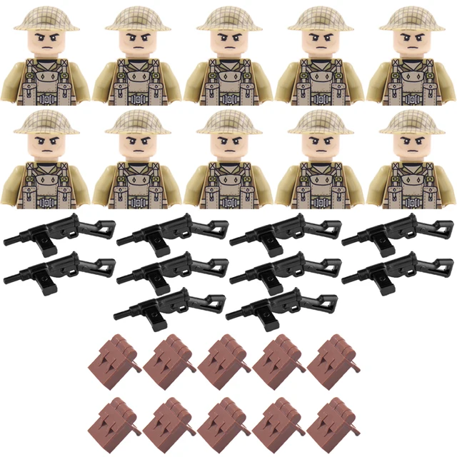 Vojenské figurky a stavební kostky | Styl Lego - D301-WG127-BS004