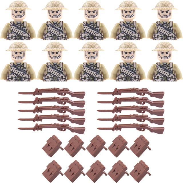 Vojenské figurky a stavební kostky | Styl Lego - D261-WG106-BS004