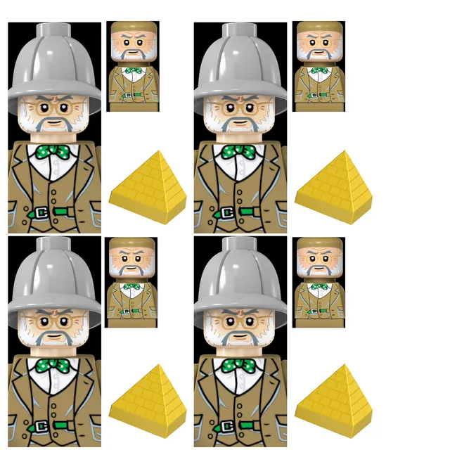 Stavební kostky-válečníci středověkého Egypta | styl Lego - TV-3003-4PCS