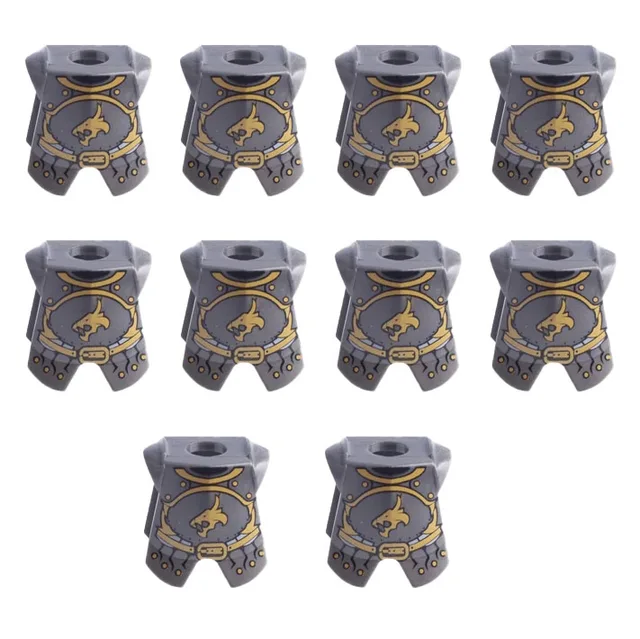 Stavební doplňkové kostky pro rytíře a válečníky | Styl Lego - B6-6-2-10KS